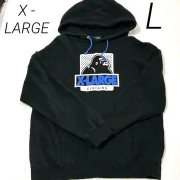 X-LARGE 고릴라 로고 후드 부착 맨투맨 L 사이즈