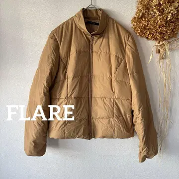 [ FLARE ] 여성용 다운 자켓 무지 캐주얼 브라운