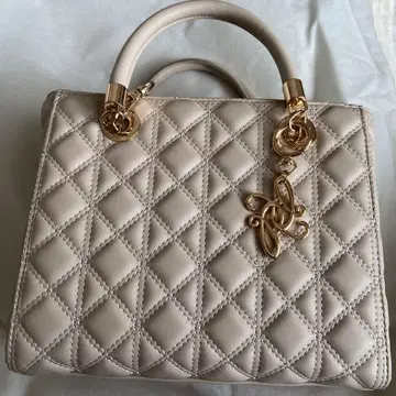 RANDA 2WAY 퀼팅 미디 백 아이보리