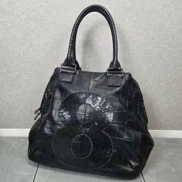 레어 muta 악어 엠보싱 핸드백 무타 스팽글 8