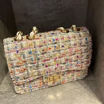 트위드 핸드백 숄더 핸드 길이 조절 OK!