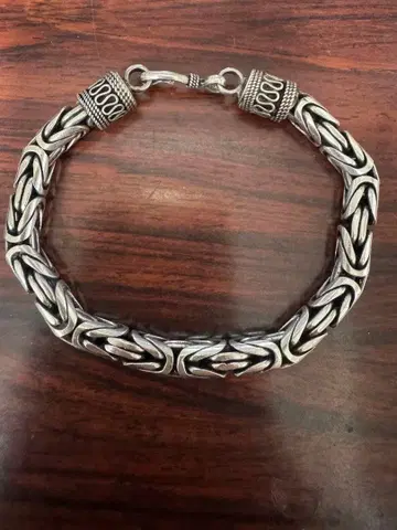 실버 925 짜임 팔찌