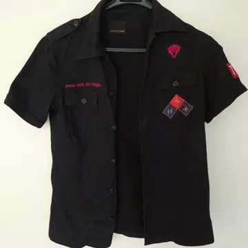 HYSTERIC GLAMOUR 반팔 셔츠 블랙