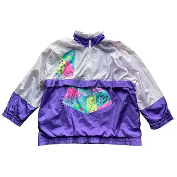 USED/VINTAGE 퍼플 나일론 자켓 점퍼