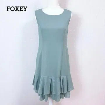 [ 새상품급 ] 폭시 플레어 슬리브리스 원피스 밑단 프릴 40