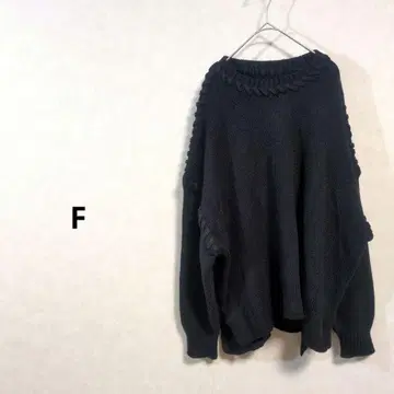 새상품급 여성용 블랙 긴팔 니트 스웨터 F 사이즈 N203