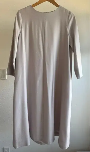 23구 울 조젯 A라인 원피스 베이지