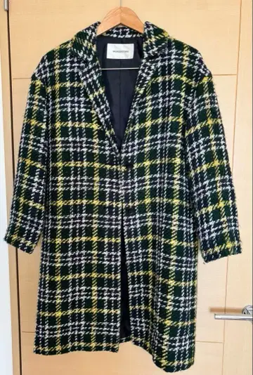 내추럴 뷰티 베이직 체크 코트 S