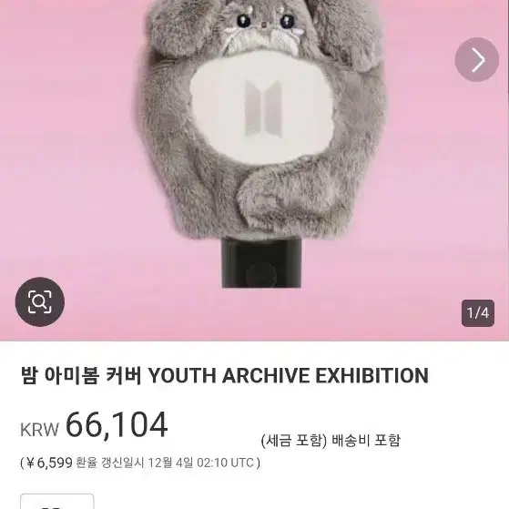 BTS 밤 아미밤 커버 인형 YOUTH ARCHIVE