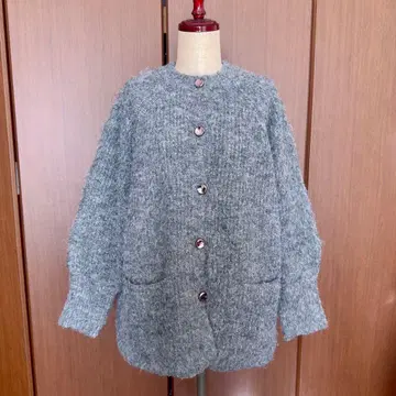 지나시스 라메 니트 가디건