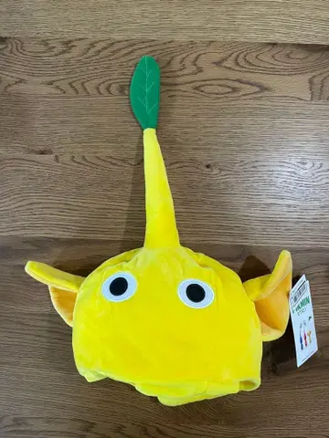 [ 새상품 ] 피크민 피크민 모자 노란 피크민