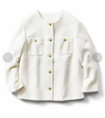 IEDIT 트위드 소재를 세련되게 연출하는 롱 재킷 M