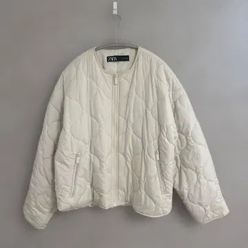 ZARA 아이보리 퀼팅 자켓