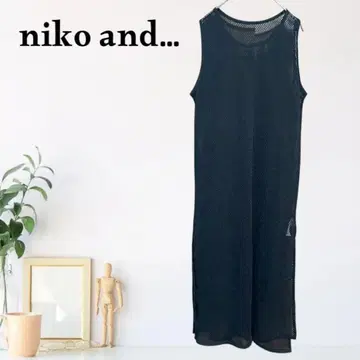 zB596 [ L ] niko and - 레이어드 슬릿 원피스