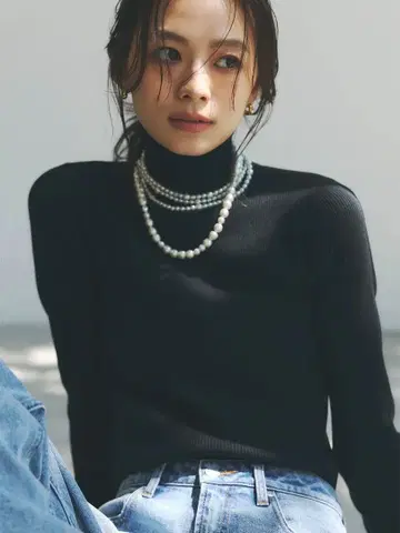 anuans 터틀넥 니트 캐시미어 블렌드