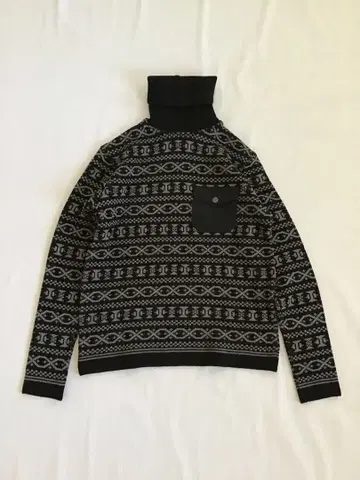 Mt. RAINIER DESIGN 총무늬 니트 M 블랙 미사용 새상품