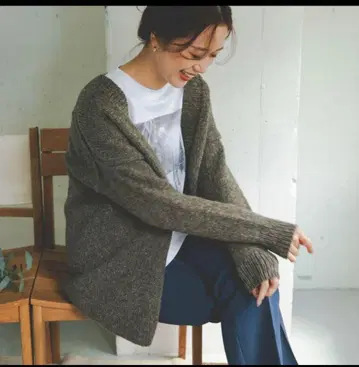 페루 니트 가디건