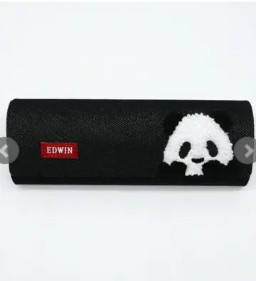 새상품 어드벤처 월드 EDWIN 팬더 안경 케이스 데님