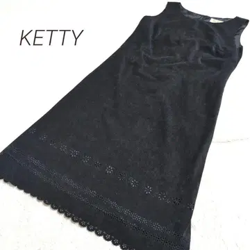 KETTY 케티 슬리브리스 무릎 기장 원피스 블랙