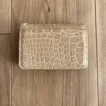 [ 미사용 새상품 ] 크로커다일 3단 폴더형 지갑