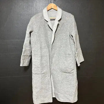 하자품 초특가 이탈리아 manzoni24 캐시미어 울 그레이 롱 코트