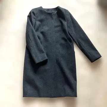 UNTITLED 다크 그레이 울 코트