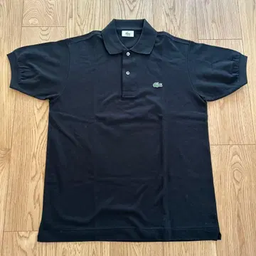 LACOSTE 블랙 피케 셔츠 L1212 사이즈 3