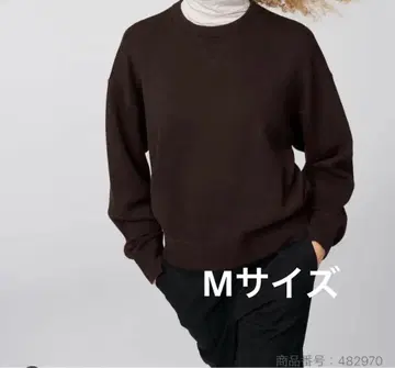 [ 새상품급! ] UNIQLO 스무스 코튼 크루넥 스웨터 브라운