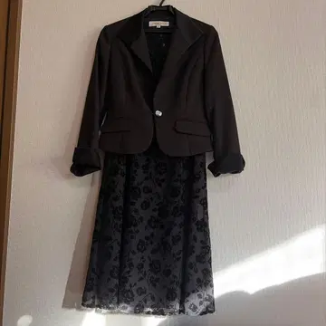 자켓과 원피스 세트 포멀 슈트