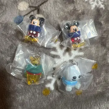 미키 베이맥스 스노우기스 캡슐 토이 4개 세트