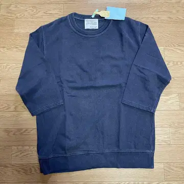 클로버 CLOVERU 7부 소매 맨투맨 네이비 퍼플네이비 L