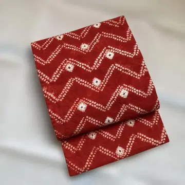 레어 아카네 염색 시보리 만들기 오비 초목 염색 면