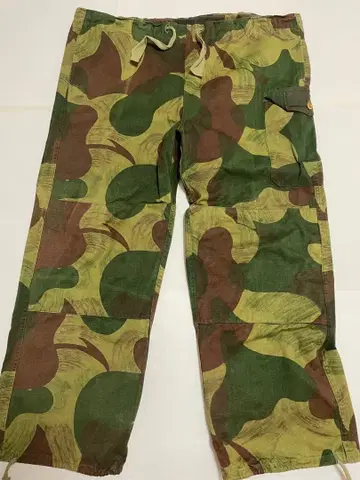 벨기에군 50년대 브러쉬 스트로크 카모 오버 팬츠 전반기형 레어