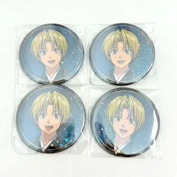 히카루의 바둑 DMM 스크래치 홀로그램 캔뱃지 신도 히카루 4점