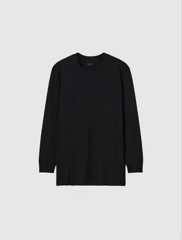유니클로 히트텍 크루넥 3개 세트 블랙 사이즈 M
