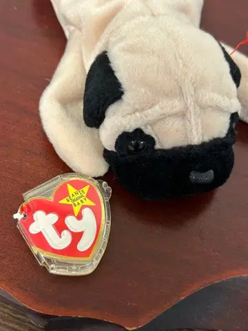 Ty 비니 베이비즈 1996 Pugsly 봉제 인형