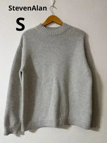 스티븐 앨런 해밀턴 라무스 울 모크넥 니트 S 그레이