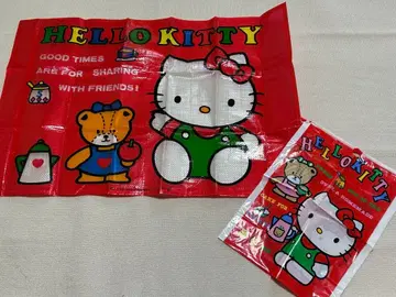 헬로키티 돗자리 비닐 냅색 빅 복조리 레트로