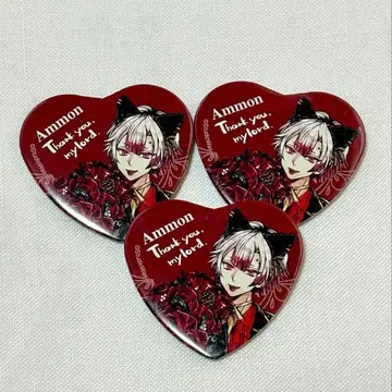 악마 집사와 검은 고양이 아쿠네코 아몬 난자타운 캔뱃지