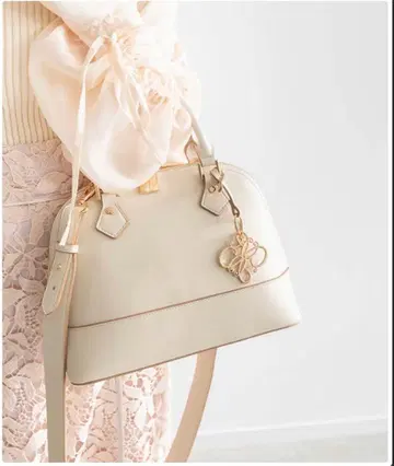 RANDA 라운드 2WAY 숄더백 아이보리