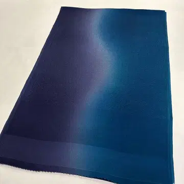 새상품 순수 실크 오비 장식 천  크레이프 원단 수제 염색 이색