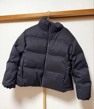 UNIQLO 심리스 다운 숏 자켓 블랙 XL
