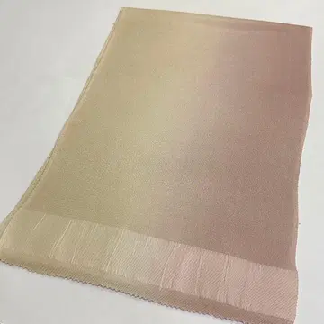 새상품 순수 실크 오비 장식 천  크레이프 원단 수제 염색 이색