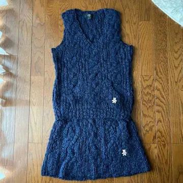 캘러웨이 골프웨어 여성용 M 네이비 컬러 겨울 니트 상하의 세트