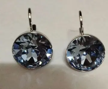 Swarovski 크리스탈 귀걸이 파란색 후크식