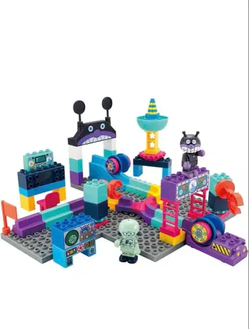 호빵맨 또르르 블록 또르르 발사 세균 로봇 공장