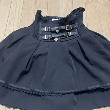 LIZ LISA 2단 리본 벨트 치마바지 블랙