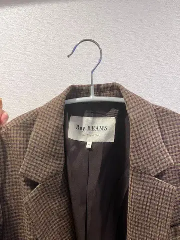 Ray BEAMS 체크 무늬 테일러드 자켓