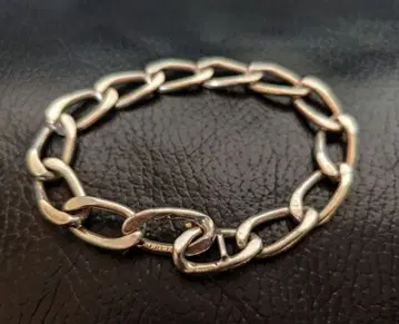 Mexican Silver Chain Bracelet 링크 14개