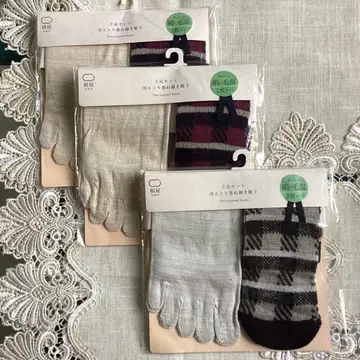 키누야 냉병 차단 삭스 실크와 코튼 2족 타입 3세트 9000엔 상당